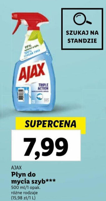 Lidl AJAX Płyn do mycia szyb 500ml oferta
