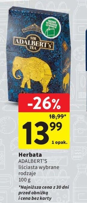 Intermarche Herbata ADALBERT'S 100g oferta