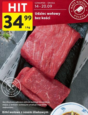 Intermarche Udziec wołowy bez kości 1kg oferta