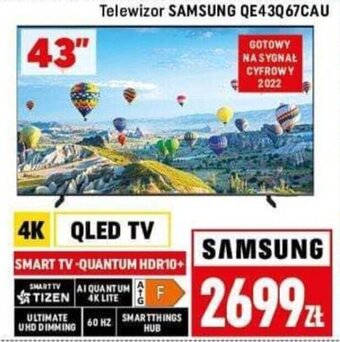 Neopunkt Telewizor SAMSUNG QE43067CAU oferta