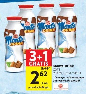 Intermarche Monte Drink ZOTT 200ml oferta