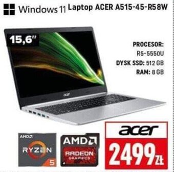 Neopunkt acer Windows 11 Laptop ACER A515-45-R58W oferta