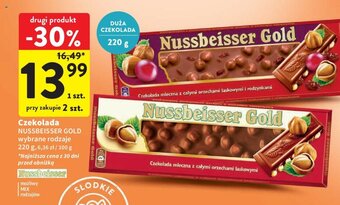 Intermarche Czekolada NUSSBEISSER GOLD 220 g oferta