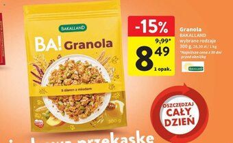 Intermarche Granola BAKALLAND 300g oferta