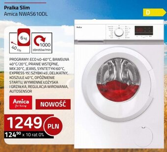 Kakto Pralka Slim Amica NWAS610DL oferta