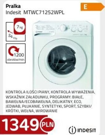 Kakto Pralka Indesit MTWC71252WPL oferta
