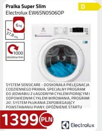 Kakto Pralka Super Slim Electrolux EW6SN05060P oferta