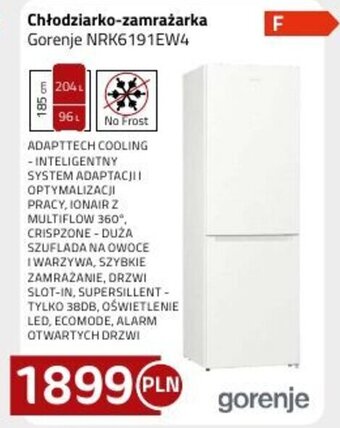 Kakto Chłodziarko-zamrażarka Gorenje NRK6191EW4 oferta