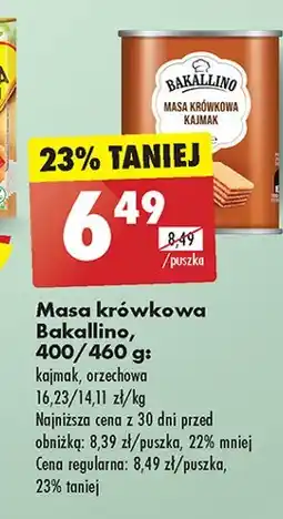 Biedronka Masa krówkowa kajmakowa oferta