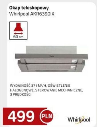 Kakto Okap teleskopowy Whirlpool AKR6390IX oferta