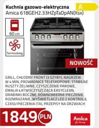 Kakto Kuchnia gazowo-elektryczna Amica 618GEH2.33HZpTaDpAN(Xsx) oferta