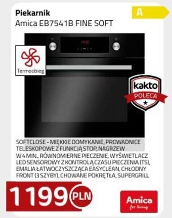 Kakto Piekarnik Amica EB7541B FINE SOFT oferta