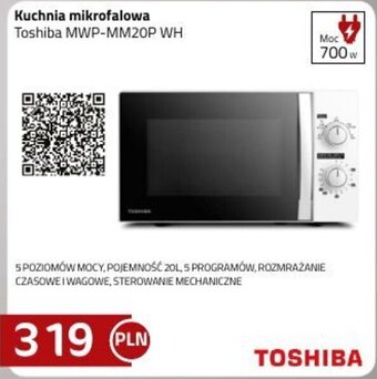 Kakto Kuchnia mikrofalowa Toshiba MWP-MM20P WH oferta