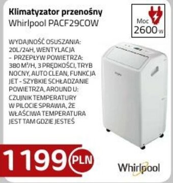 Kakto Klimatyzator przenośny Whirlpool PACF29COW oferta