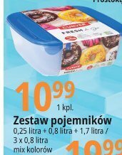 E.Leclerc Zestaw pojemników fresh&go 0.25 l + 0.8 l + 1.7 l oferta