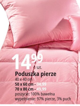 E.Leclerc Poduszka pierze 50 x 60 cm oferta