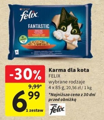 Intermarche Karma dla kota FELIX 4x85g oferta