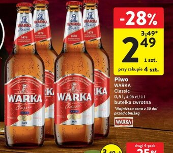 Intermarche Piwo WARKA 0,5l oferta