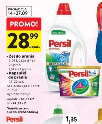 Intermarche Żel do prania 1,26l/Kapsułki do prania 18-22szt. oferta