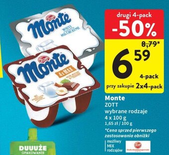 Intermarche Monte ZOTT 4x100g oferta