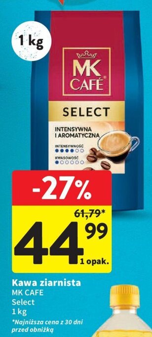 Intermarche Kawa ziarnista MK CAFE 1kg oferta