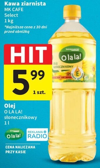 Intermarche Olej O LA LA! słonecznikowy 1l oferta