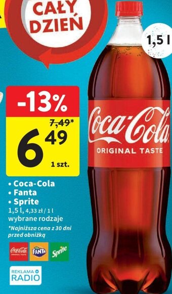 Intermarche Coca-Cola FANTA Sprite 1,5l oferta