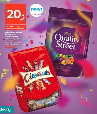 Dealz Cukierki czekoladowe Quality Street lub Celebrations 365-382 g oferta