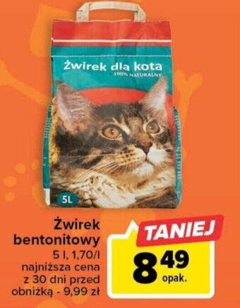 Carrefour Żwirek bentonitowy 5 l oferta