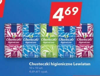 Lewiatan Chusteczki higieniczne Lewiatan 10 x 10 szt. oferta