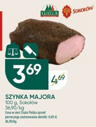Chata Polska SOKOŁÓW SZYNKA MAJORA 100 g oferta