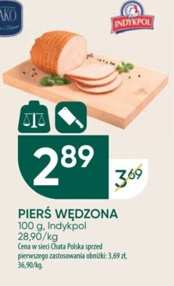 Chata Polska INDYKPOL PIERŚ WĘDZONA 100 g oferta