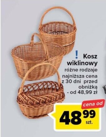 Carrefour Kosz wiklinowy oferta