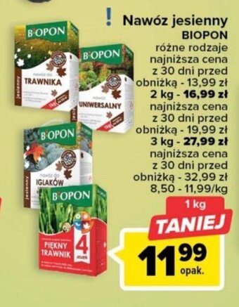 Carrefour Nawóz jesienny BIOPON oferta