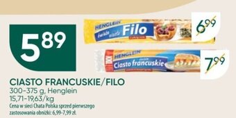 Chata Polska CIASTO FRANCUSKIE/FILO 300-375g Henglein oferta