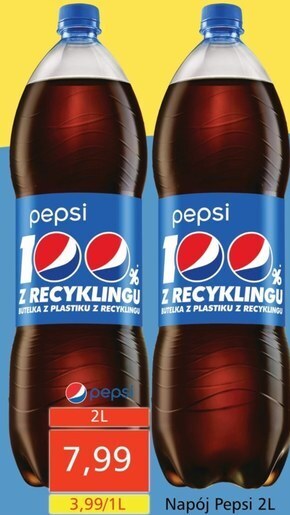 Społem Pepsi napój gazowany o smaku cola 2 l oferta