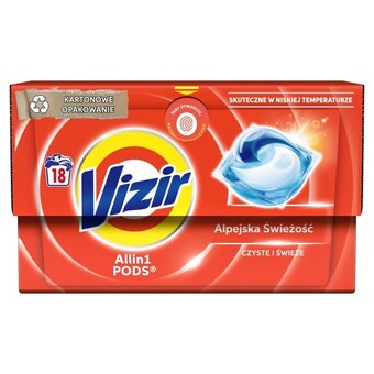 Drogerie Laboo Vizir platinum pods alpine fresh kapsułki do prania, 18 prań oferta