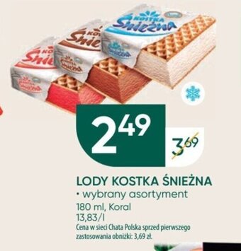Chata Polska Koral LODY KOSTKA ŚNIEŻNA 180ml oferta