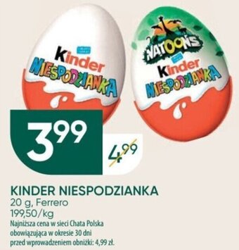 Chata Polska KINDER NIESPODZIANKA 20 g, Ferrero oferta