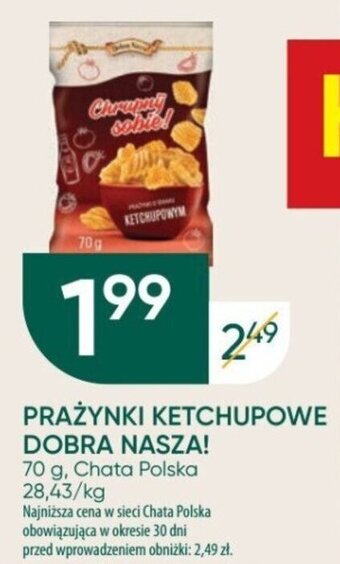 PRAŻYNKI KETCHUPOWE DOBRA NASZA! 70 g, Chata Polska