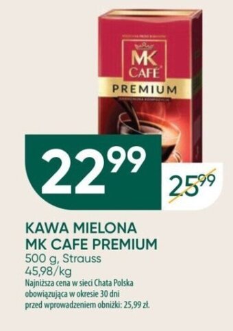 Chata Polska KAWA MIELONA MK CAFE PREMIUM 500 g, Strauss oferta