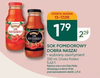Chata Polska SOK POMIDOROWY DOBRA NASZA! 330 ml, Chata Polska oferta