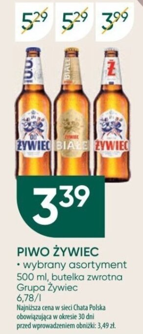 Chata Polska PIWO ŻYWIEC 500 ml Grupa Żywiec oferta