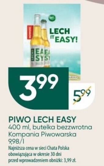 Chata Polska PIWO LECH EASY 400 ml Kompania Piwowarska oferta