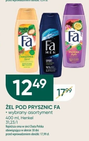 Chata Polska ŻEL POD PRYSZNIC FA 400 ml, Henkel oferta