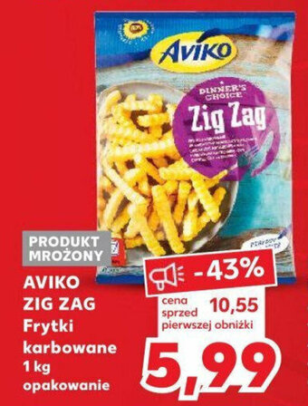 Kaufland AVIKO ZIG ZAG Frytki karbowane 1 kg oferta