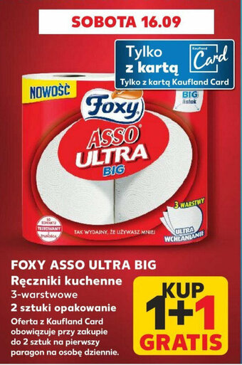 Kaufland FOXY ASSO ULTRA BIG Ręczniki kuchenne 2 sztuki oferta