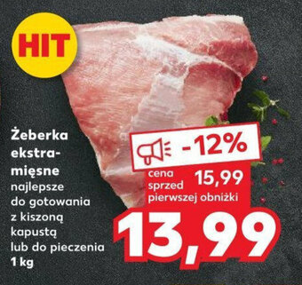 Kaufland Żeberka ekstra mięsne 1kg oferta