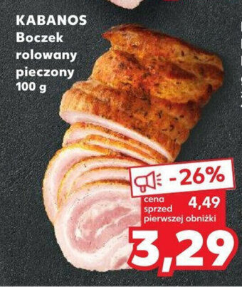 Kaufland KABANOS Boczek rolowany pieczony 100g oferta