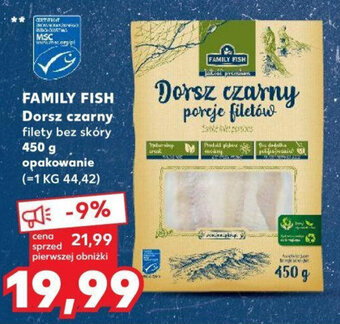 Kaufland FAMILY FISH Dorsz czarny 450 g oferta